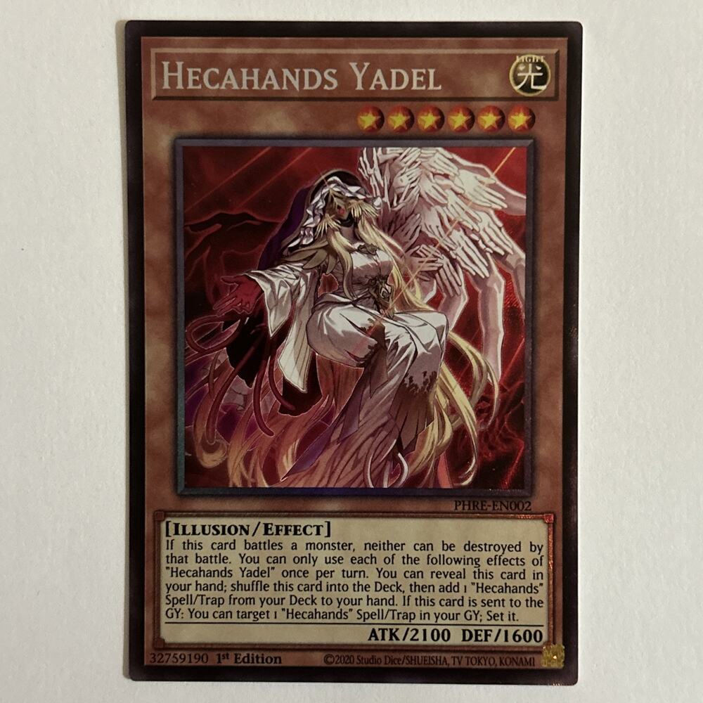 Hecahands Yadel Collector Rare PHRE-EN002 1st Edition Yugioh Tcg NM Single